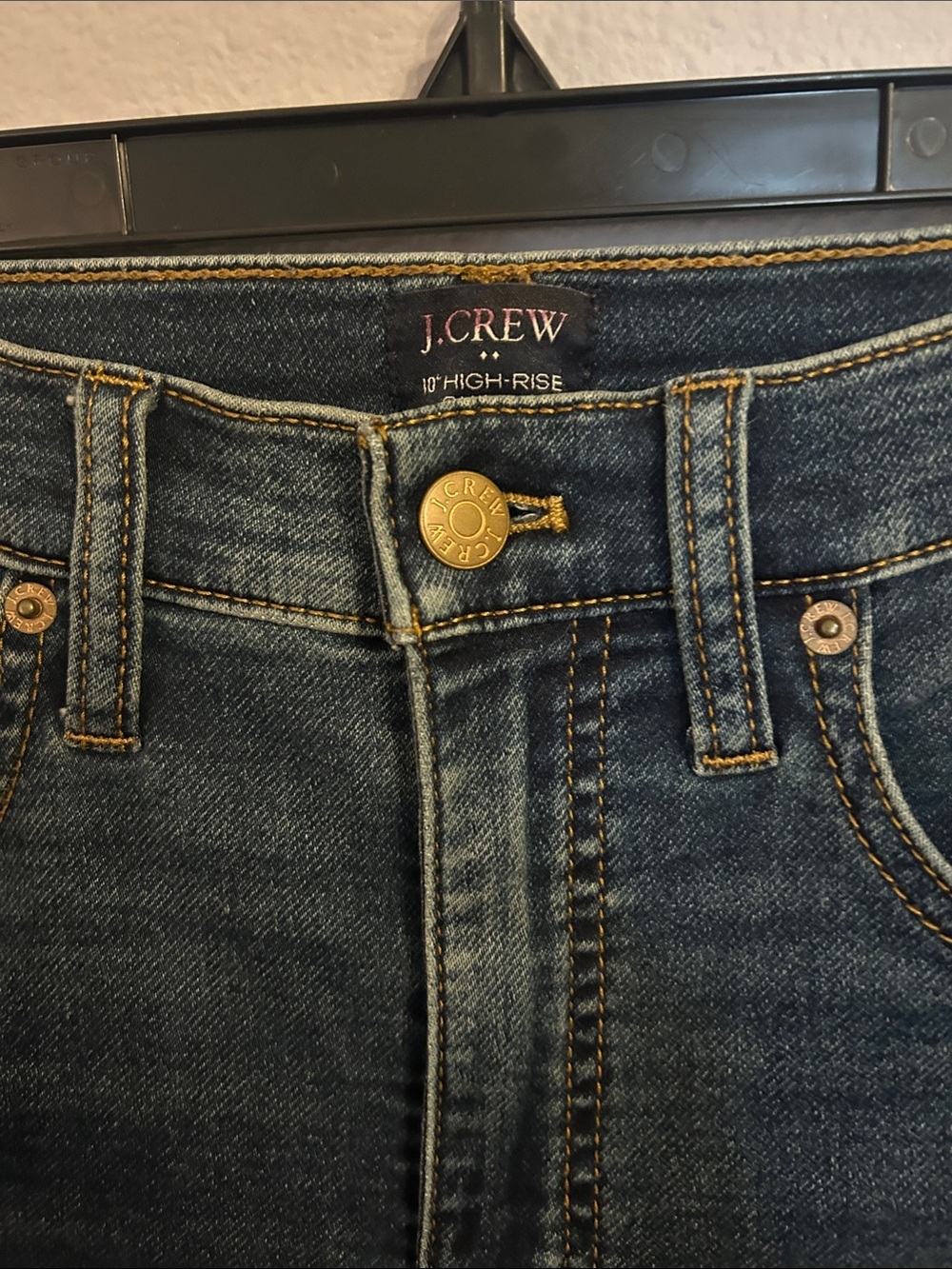 J. Crew Women 10” High Rise Skinny Dark Wash Denim Jeans Size 27 - Picture 4 of 7